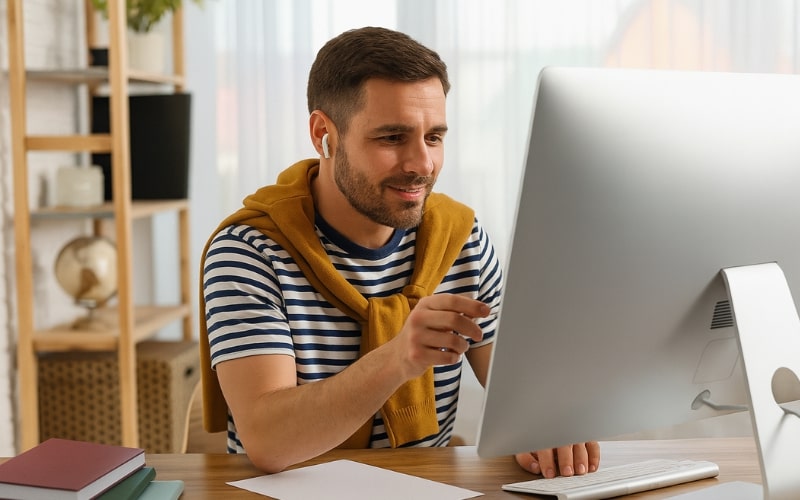 Iowa Real Estate Practice Exam a man is practicing Iowa state practice tests