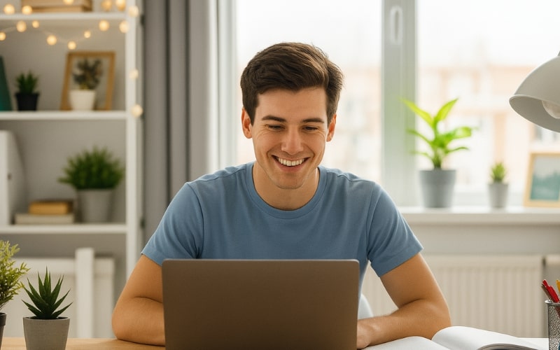 South Carolina Real Estate Practice Exam a man is retaking South Carolina real estate practice tests after the first practice time