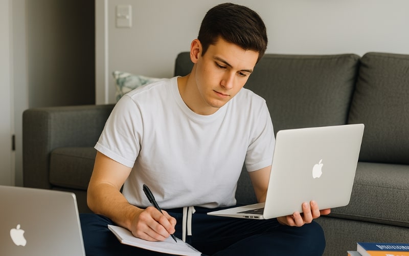 Tennessee Real Estate Practice Exam a man takes free Tennessee real estate tests to practice the knowledge before the official day